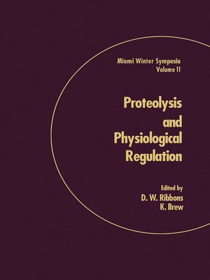 cover image of Proteolysis and Physiological Regulation